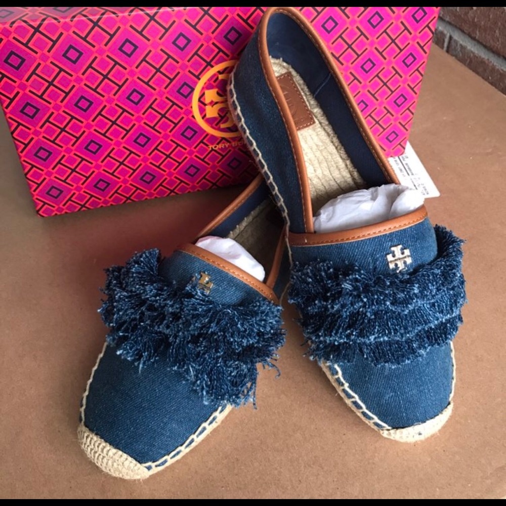 Tory Burch denim espadrilles